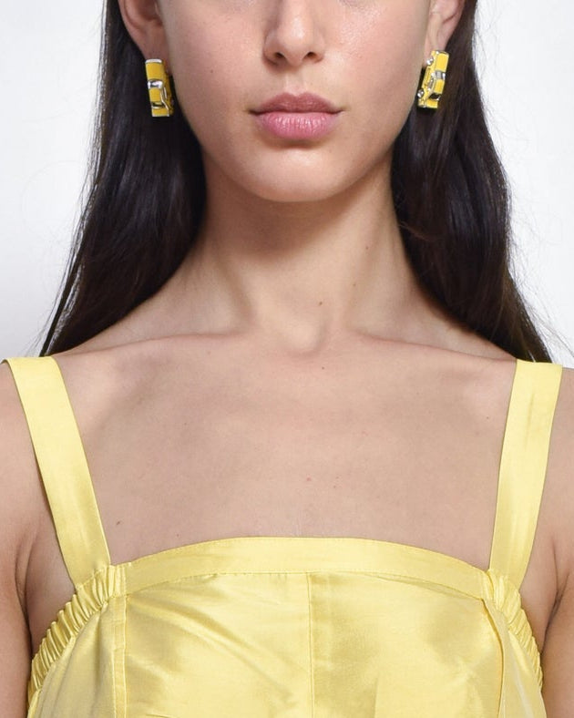 Yellow Traffic Jam Earrings